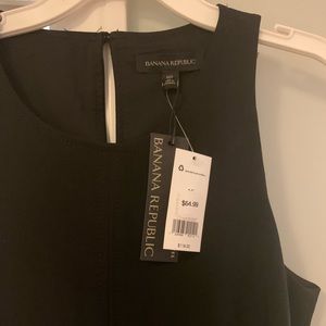 Banana Republic LBD A line black dress size 10 size 8 lined new with tags